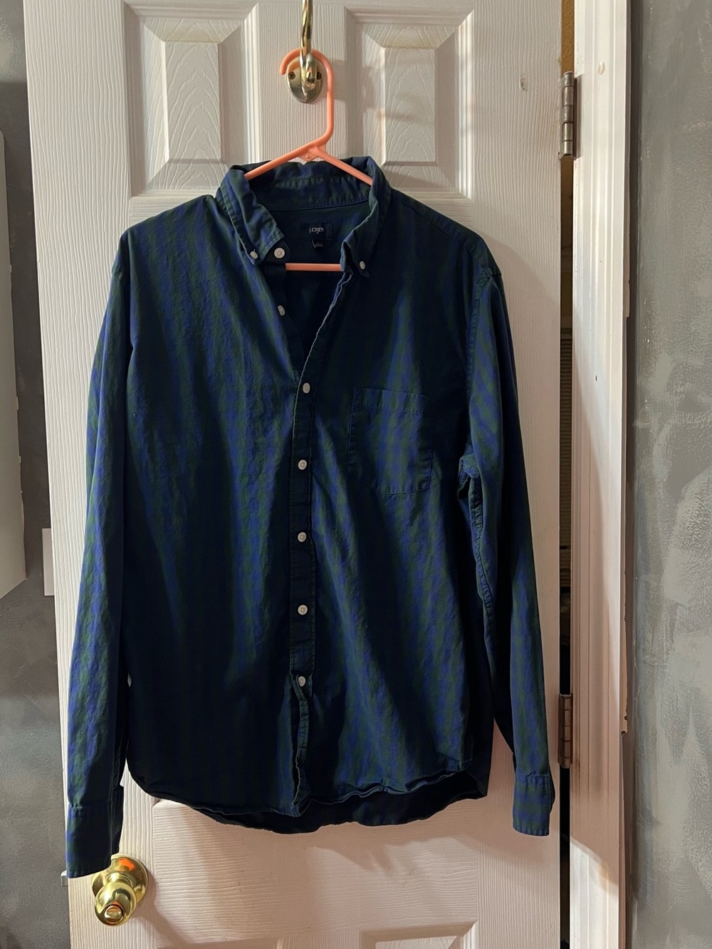 J.Crew Women’s Long-Sleeve Striped Button-Down Shirt – Size Large